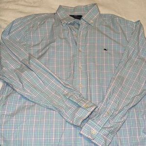 Vineyard Vines Men's Pastel Plaid Button-Down Shirt